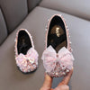 Pink / 21(Insole 13.7CM) Lace Bow Princess Shoes