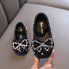 black / 21(Insole 13.7CM) Lace Bow Princess Shoes
