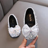 Silver / 21(Insole 13.7CM) Lace Bow Princess Shoes