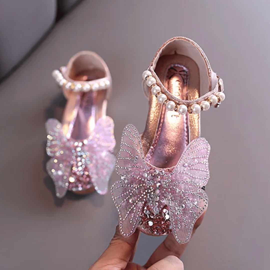 Shoes Pink / 21 Lace Butterfly Princess Shoes