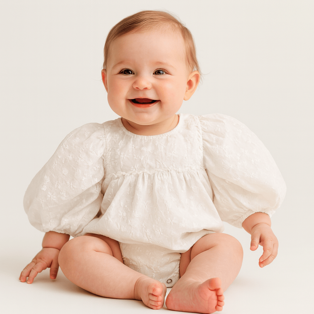 Baby & Toddler Lace Embroidery Long Sleeve Top and Shorts Set