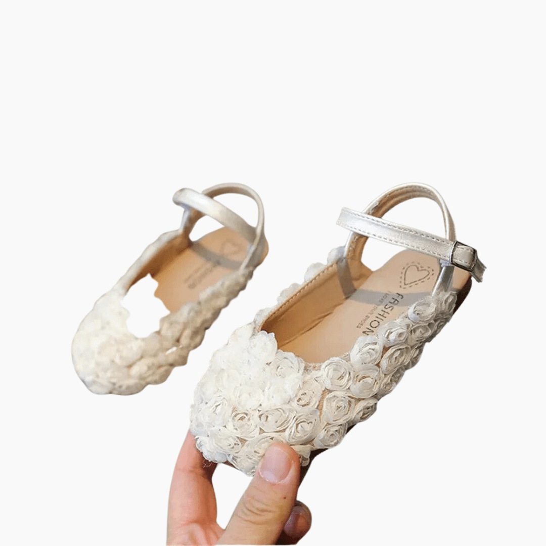 Shoes Lace Rose Girls Sandals