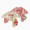 Girl&#39;s Clothing Letter Print Hoodie and Pants Set