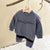 Navy Blue / 2-3T Letter Sweatshirt Hoodie and Pants