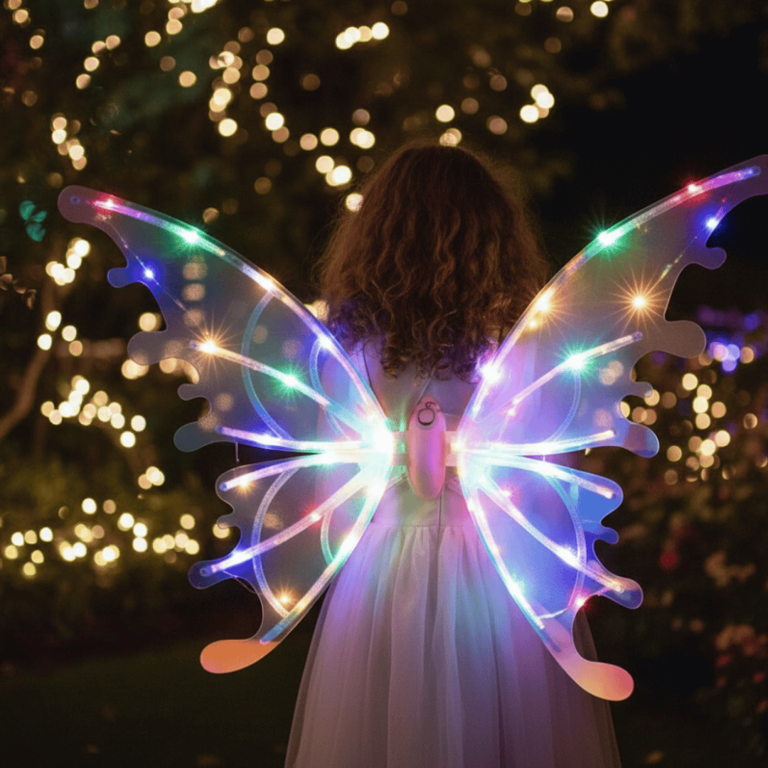 Colorful Light Light-Up Electric Fairy Wings with Music