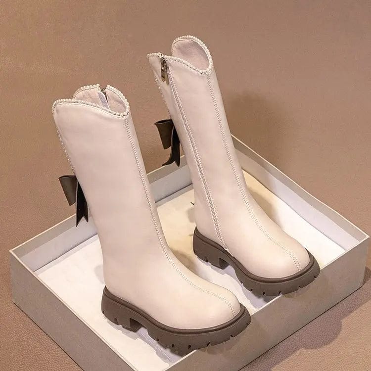 Creamy-white / 26 Long Boots