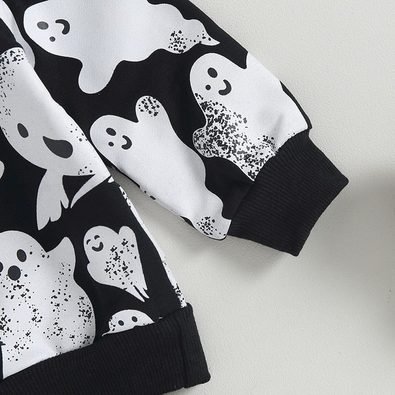 Long Sleeve Ghost Print Sweatshirt To