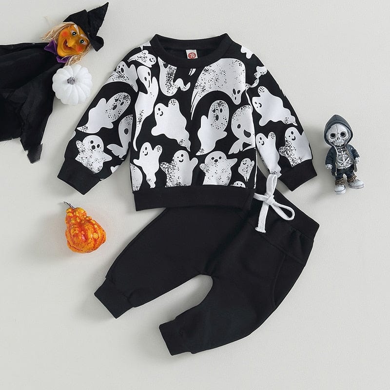 Long Sleeve Ghost Print Sweatshirt To