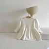 ivory / 6-12M Long Sleeve Princess Girls Sweater Dress
