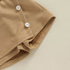 Long Sleeve Ribbed Knit Tops + Shorts Skirt
