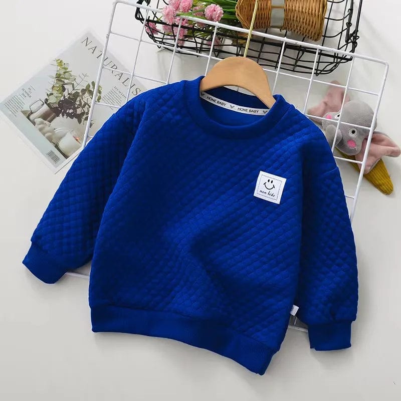 Blue / CHINA / 9-18M Long Sleeve Solid Color