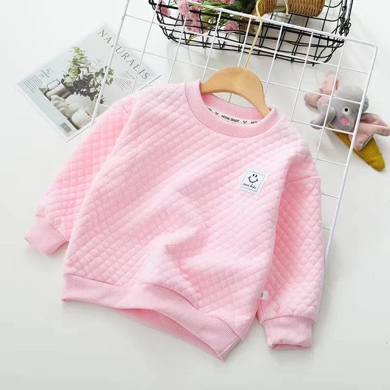 Pink / CHINA / 9M(80) Long Sleeve Solid Color