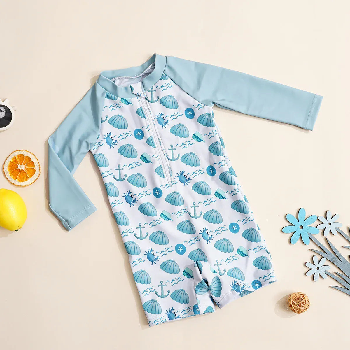 DD47 / 12-18M Long Sleeve Swimwear One-Piece