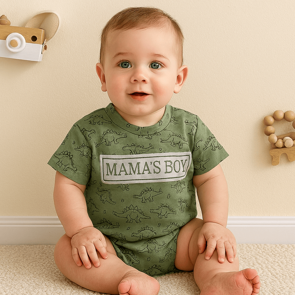 Mama’s Boy Dinosaur Romper