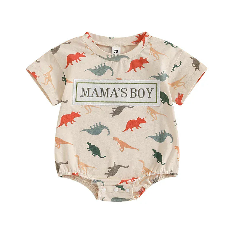 Beige / United States / 3M Mama’s Boy Dinosaur Romper