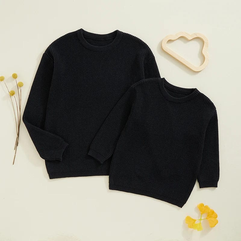 black / Kid  6T Matching Sweaters