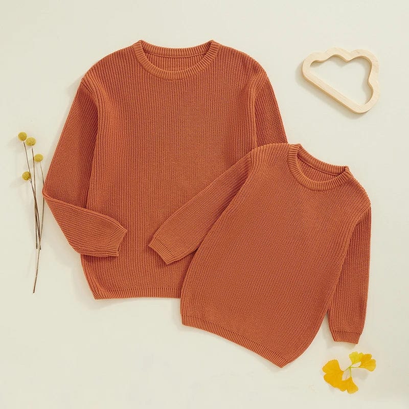 Orange / Kid  6T Matching Sweaters