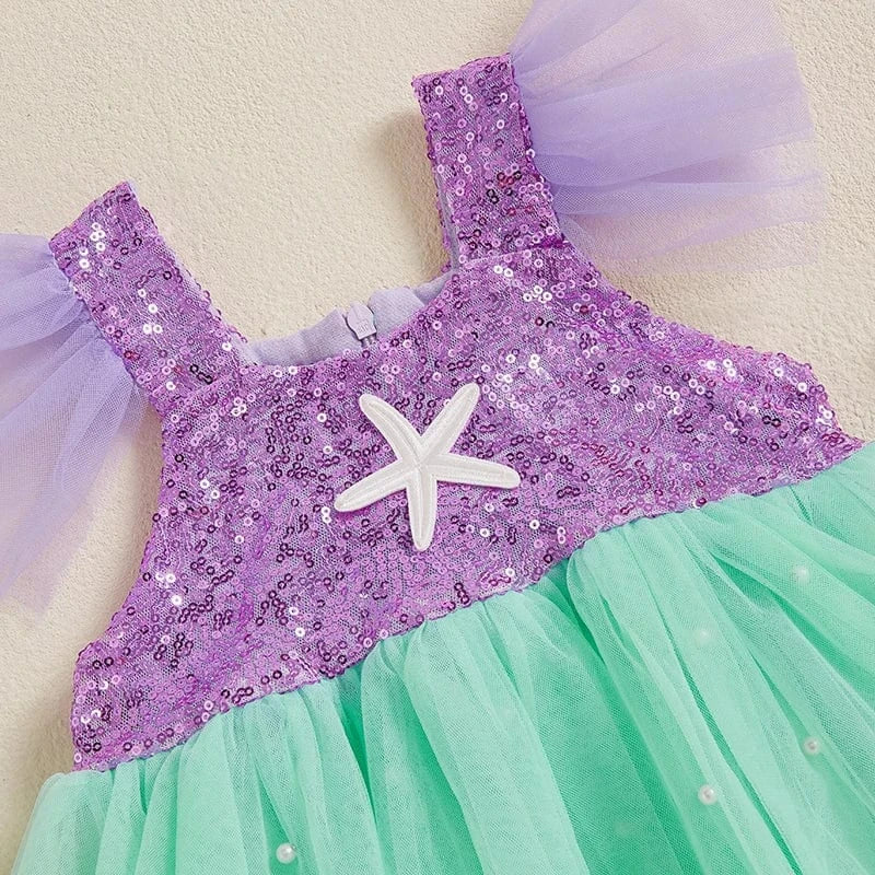 Mermaid Princess Baby Girl Romper