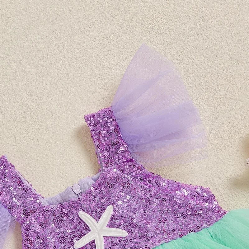 Mermaid Princess Baby Girl Romper