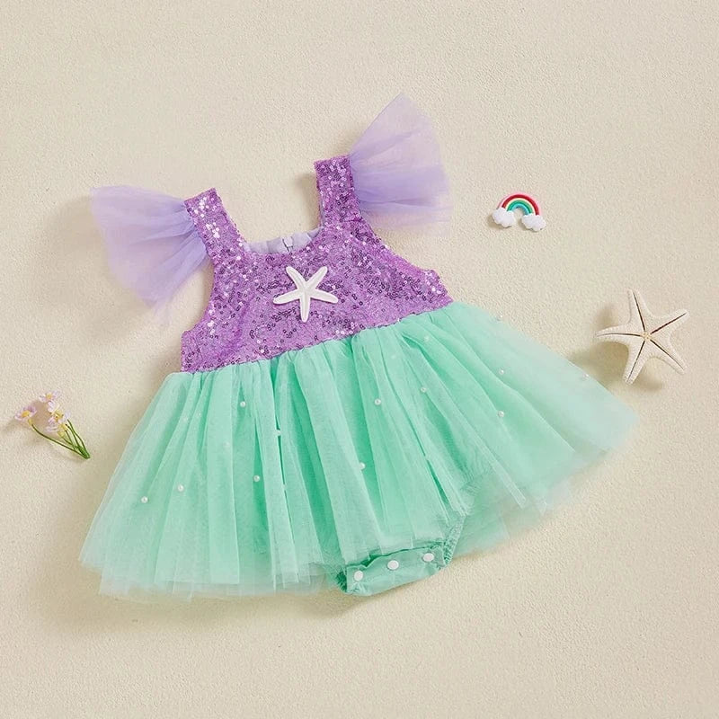 Mermaid Princess Baby Girl Romper