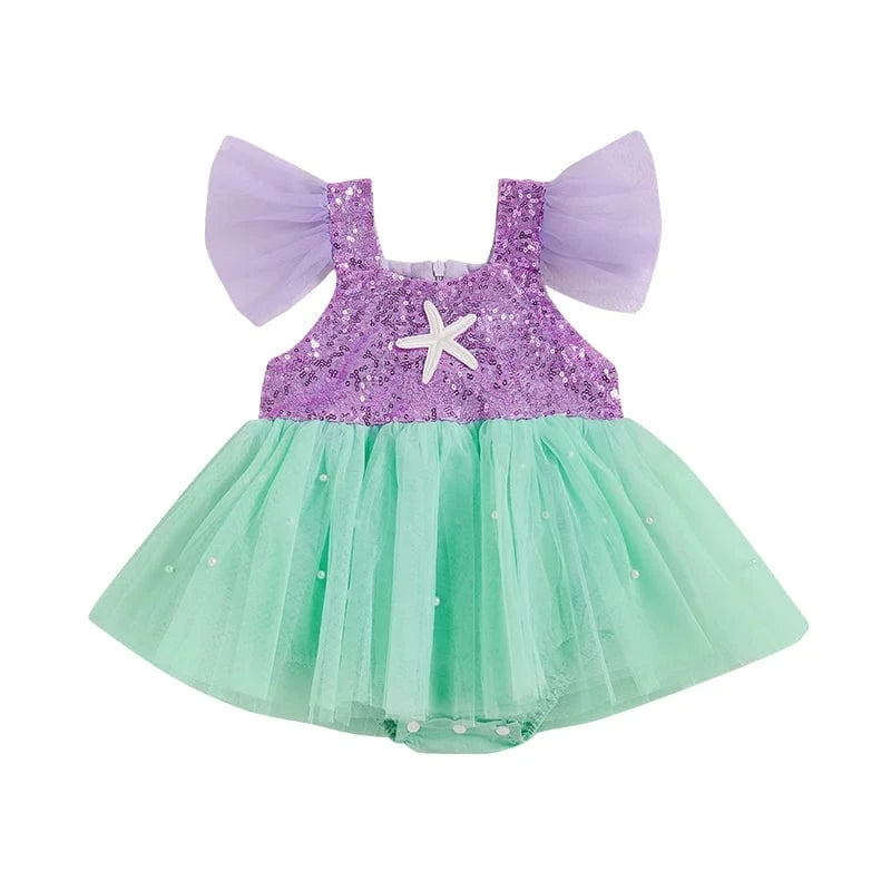 Mermaid Princess Baby Girl Romper