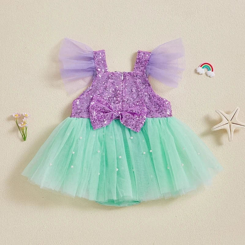 Mermaid Princess Baby Girl Romper