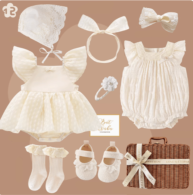 M / 0-3M Miss Jasmine Baby Girl Gift Set