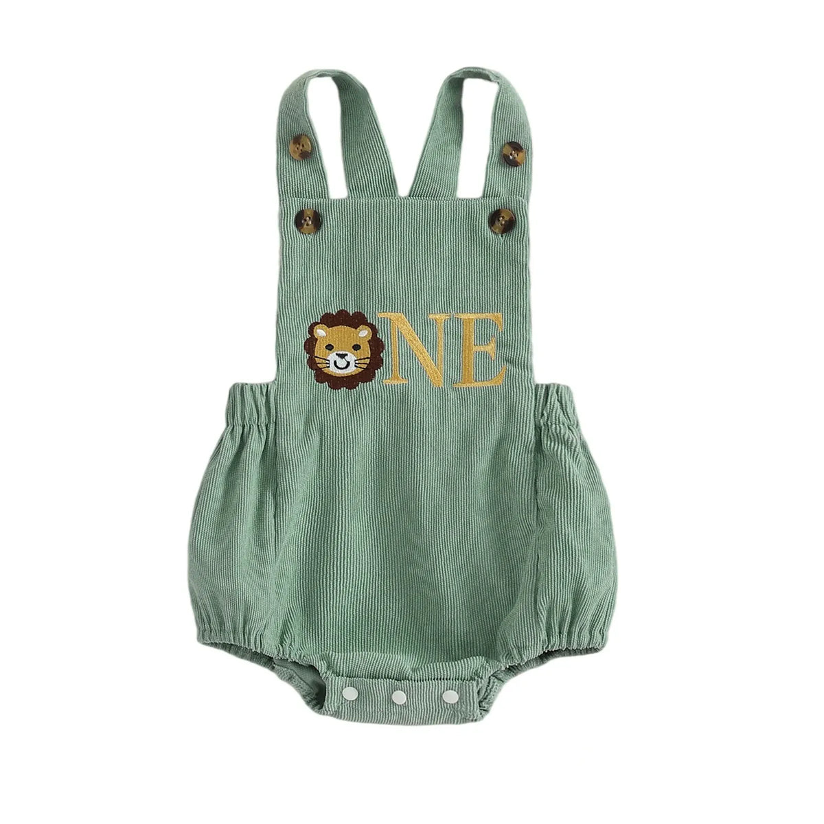 C / 6-12M Modern Letter & Animal 1st Birthday Bubble Romper