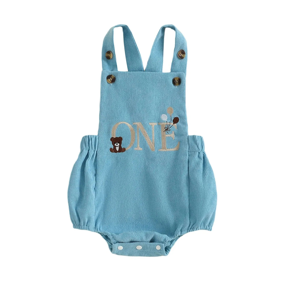 A / 6-12M Modern Letter & Animal 1st Birthday Bubble Romper