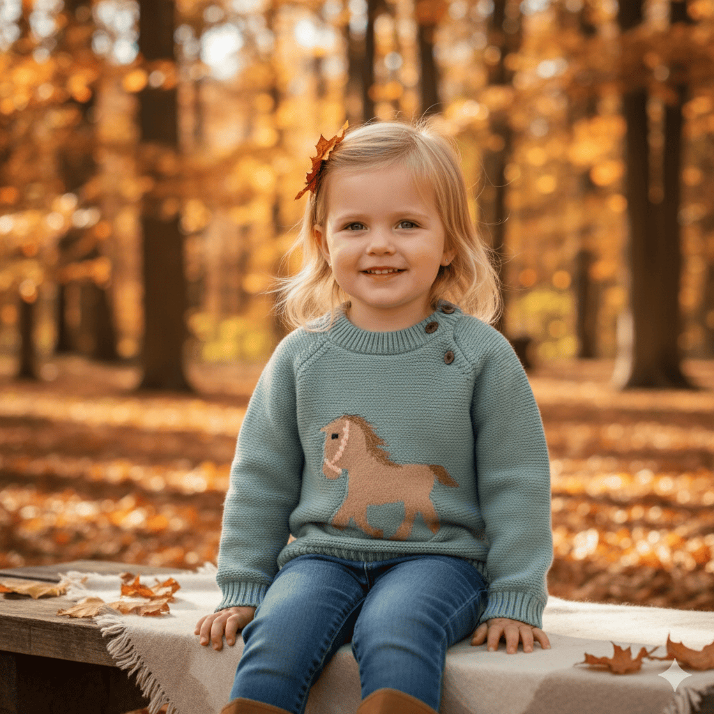 Boy's Clothing Momorii The Little Pony Knitted Sweater