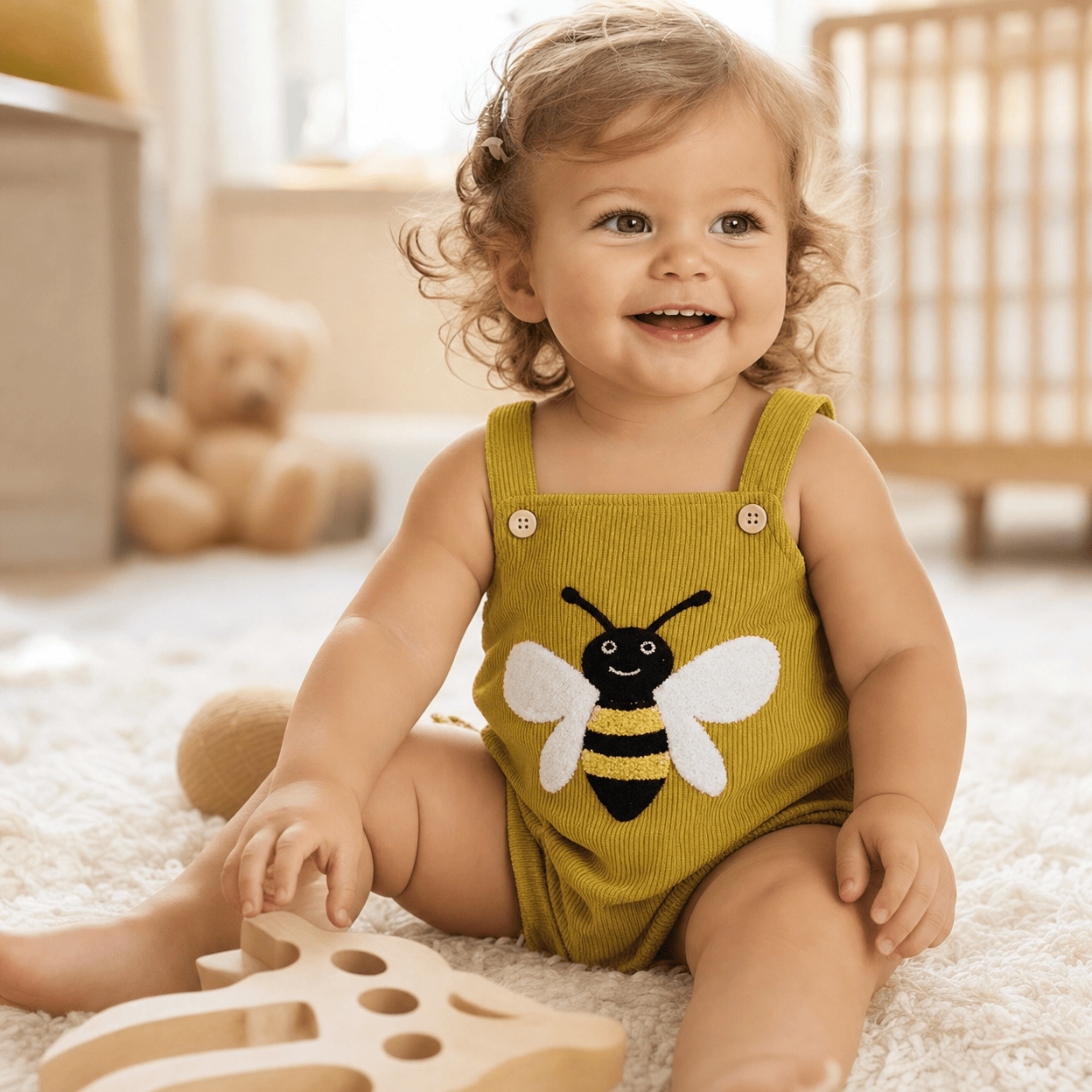 Nature & Fruit Embroidered Summer Romper