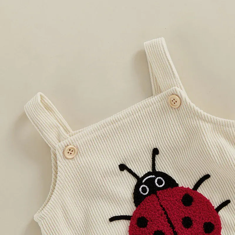 Nature & Fruit Embroidered Summer Romper