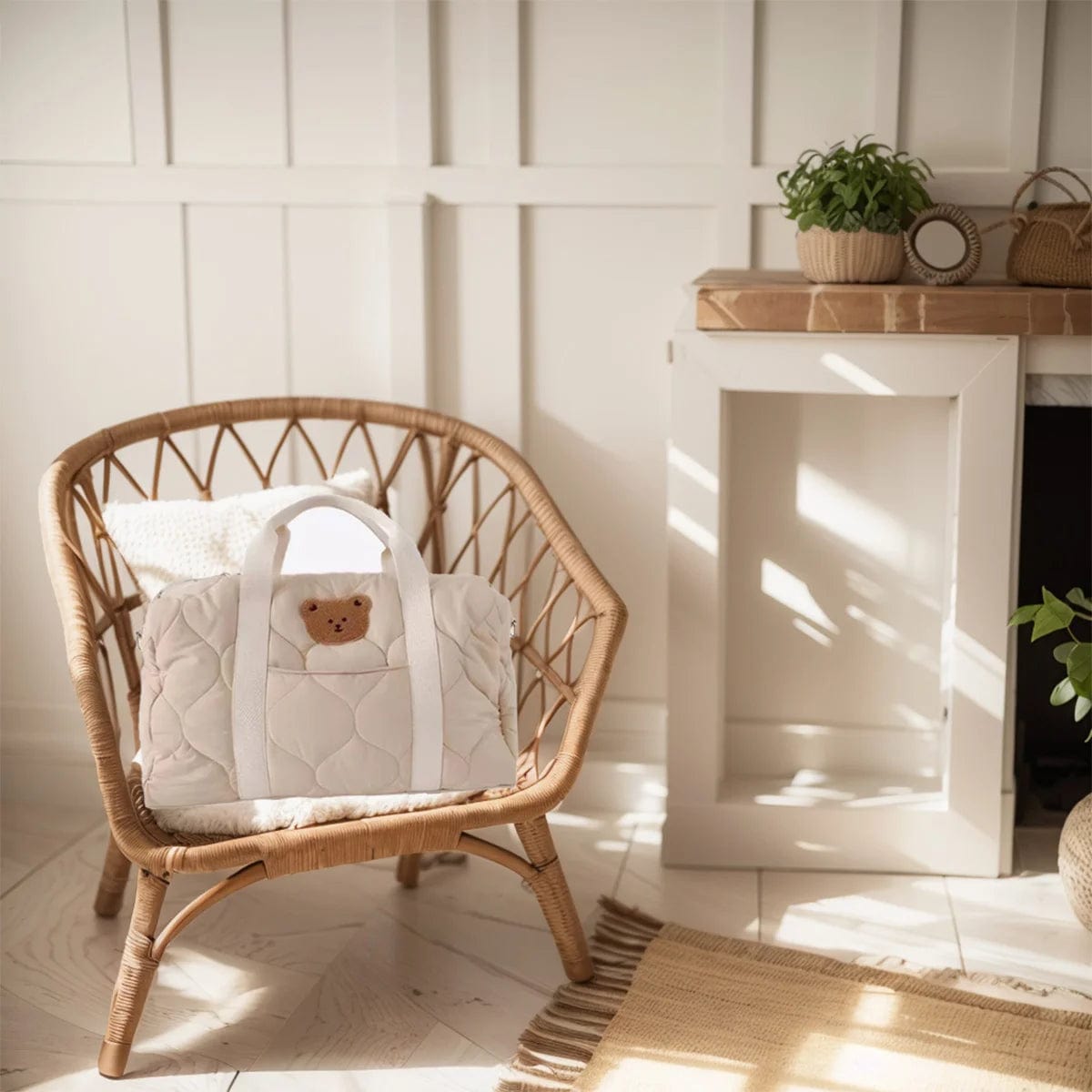 New large capacity bear head mommy bag