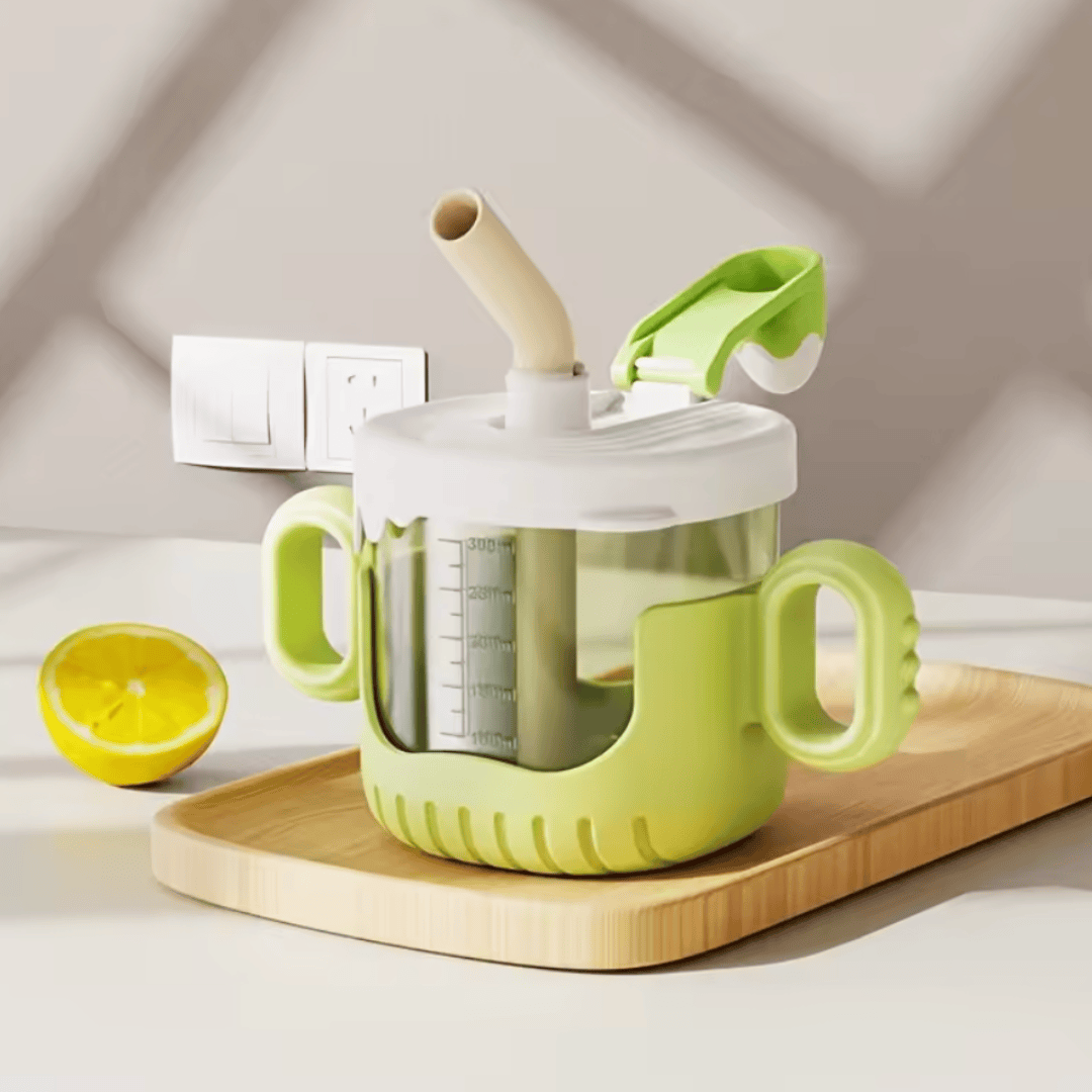 Green No-Spill Baby Training Cup