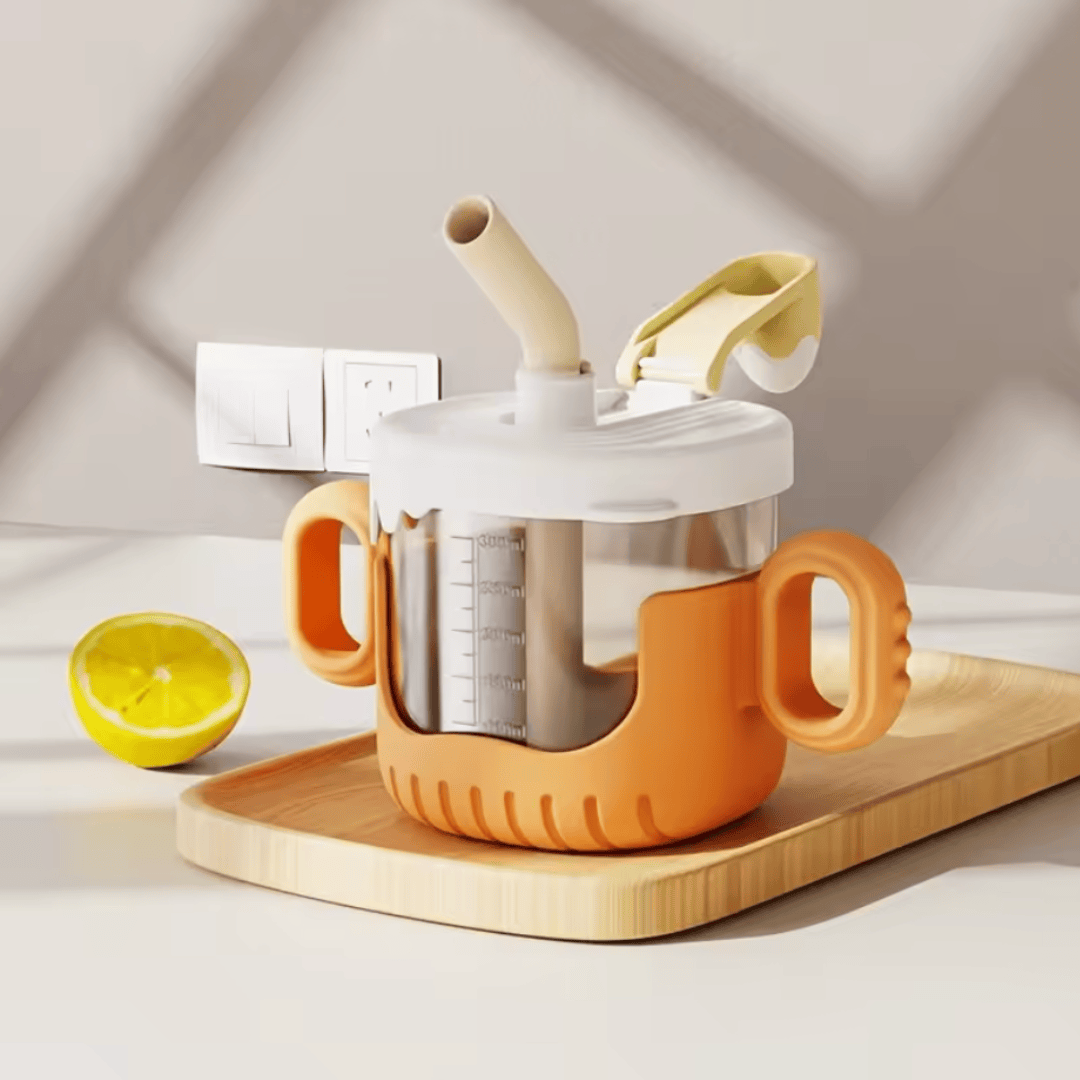 Orange No-Spill Baby Training Cup