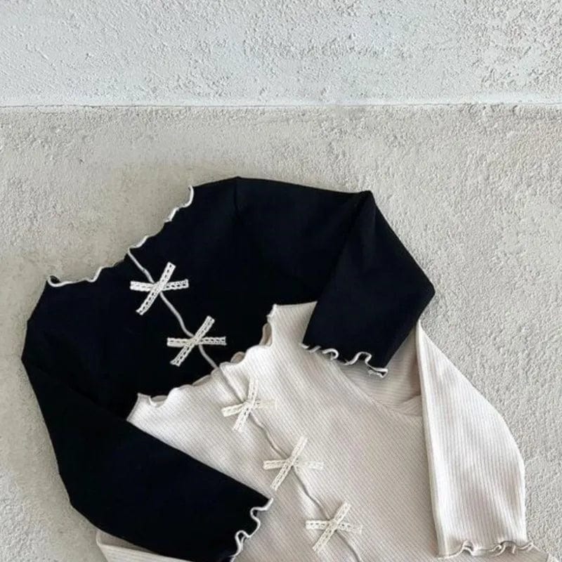 Nordic Cute Bow Romper