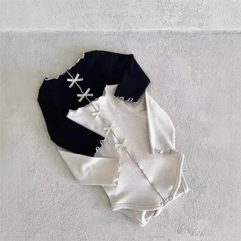 Nordic Cute Bow Romper