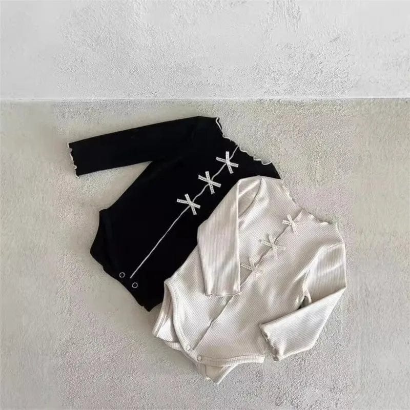 Nordic Cute Bow Romper