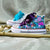 Ocean Theme Kids High Top Pearls Sneakers