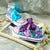 Ocean Theme Kids High Top Pearls Sneakers