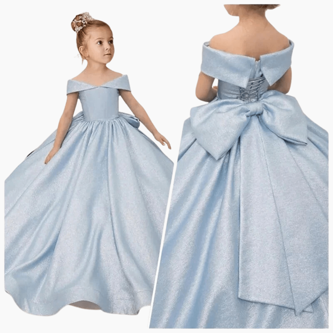 Girl&#39;s Clothing Off Shoulder Flower Girl Dress