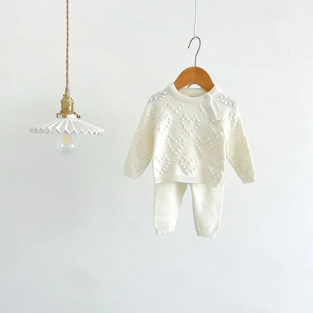 5 / 3-6M ong-Sleeved Cardigan + Pan