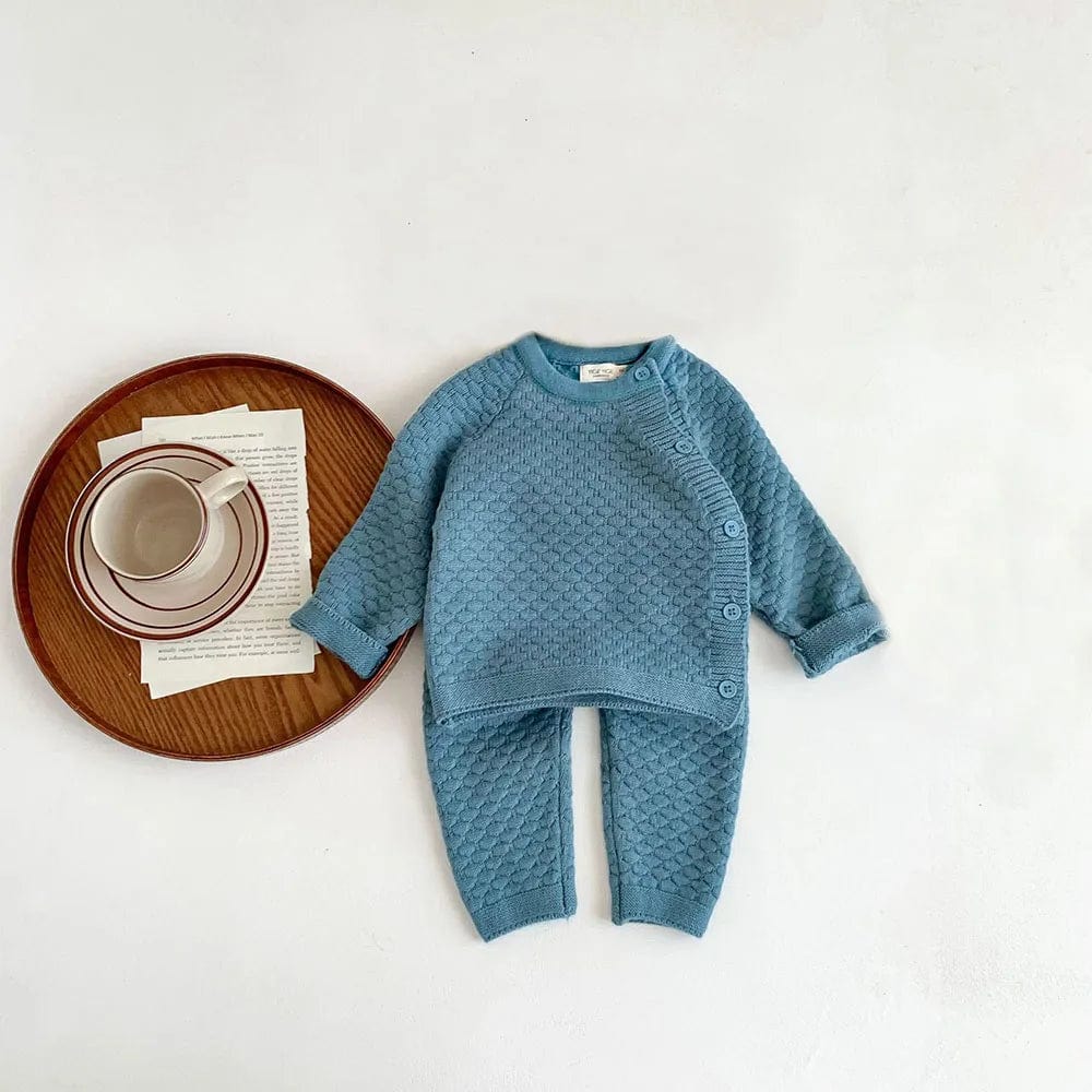 4 / 3-6M ong-Sleeved Cardigan + Pan