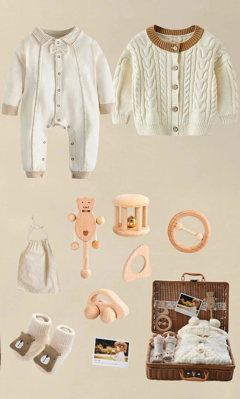 Boy's Clothing 0-6M / Set A Organic Baby Gift Set