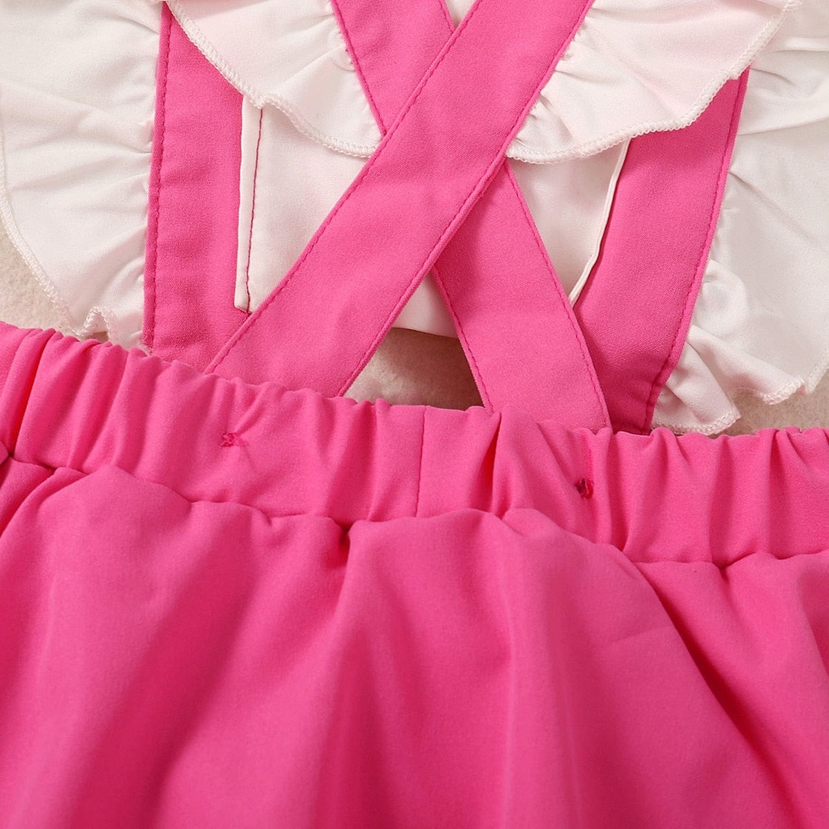 Pink Baby Romper Dress with Headband