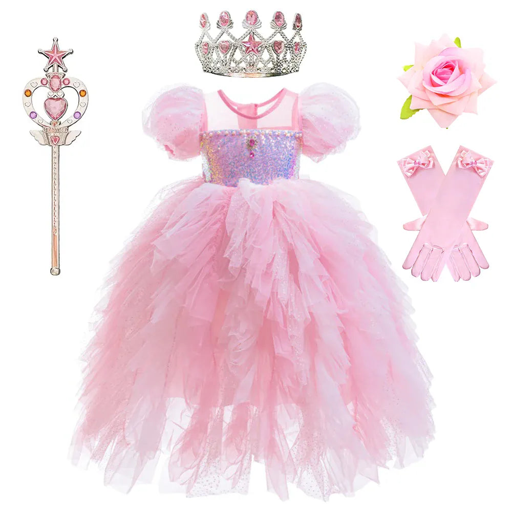 Pink Butterfly Princess Dress & Costume Set