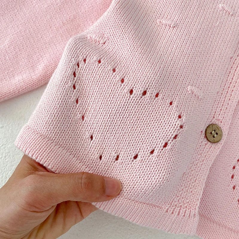 Pink Knitted Love Coat