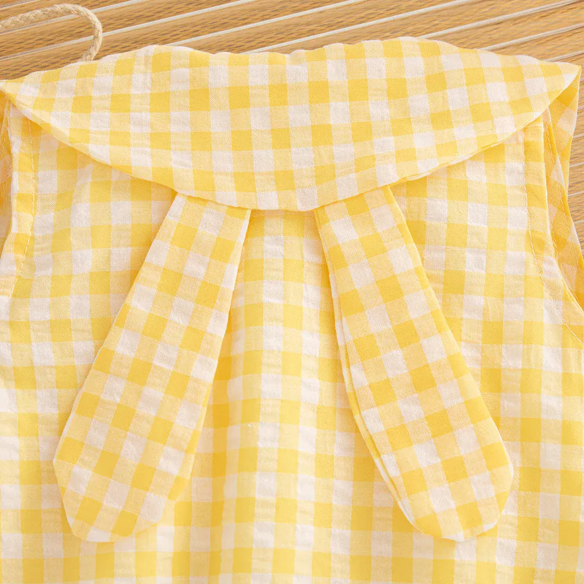 Plaid Dress & Matching Bunny Bag Set