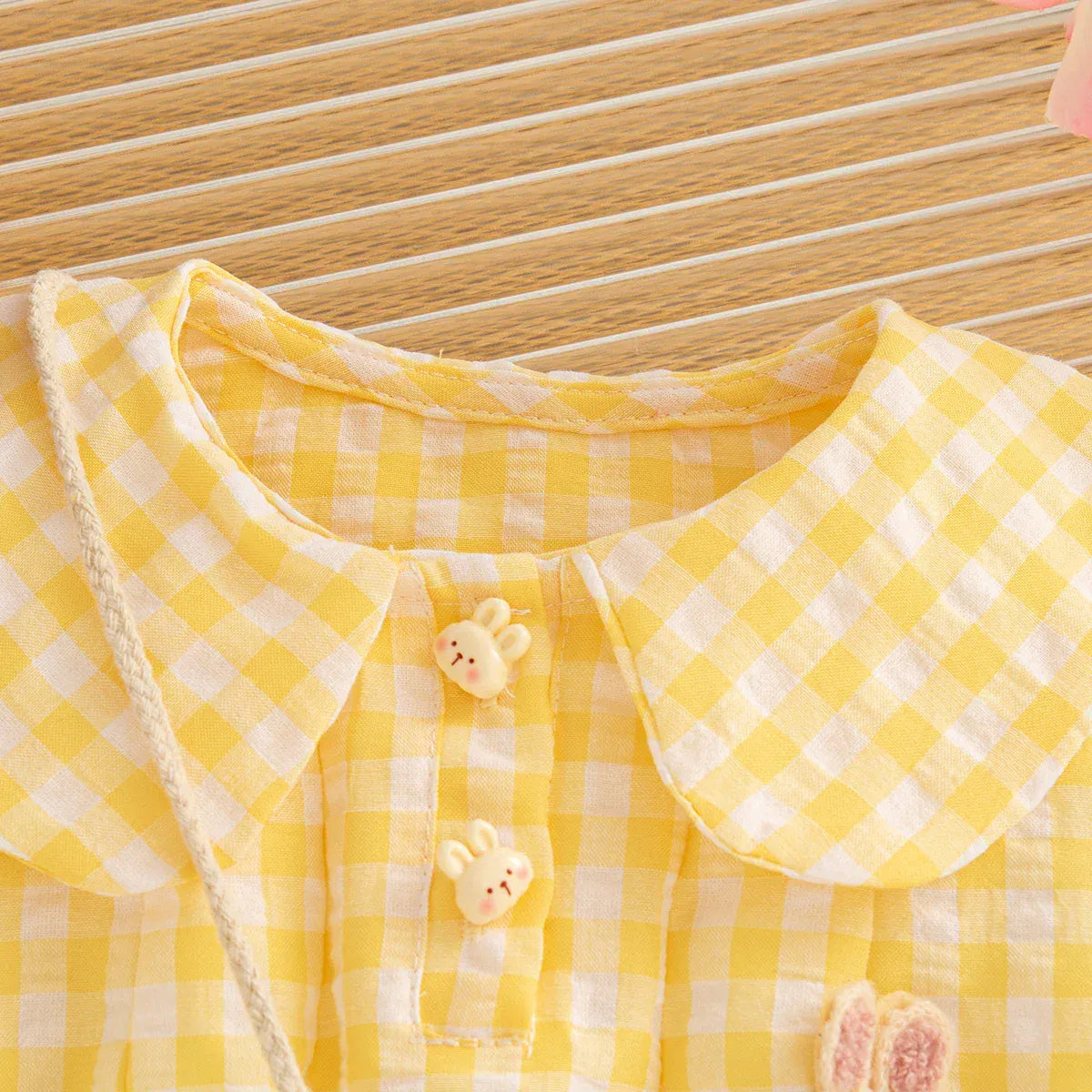 Plaid Dress & Matching Bunny Bag Set