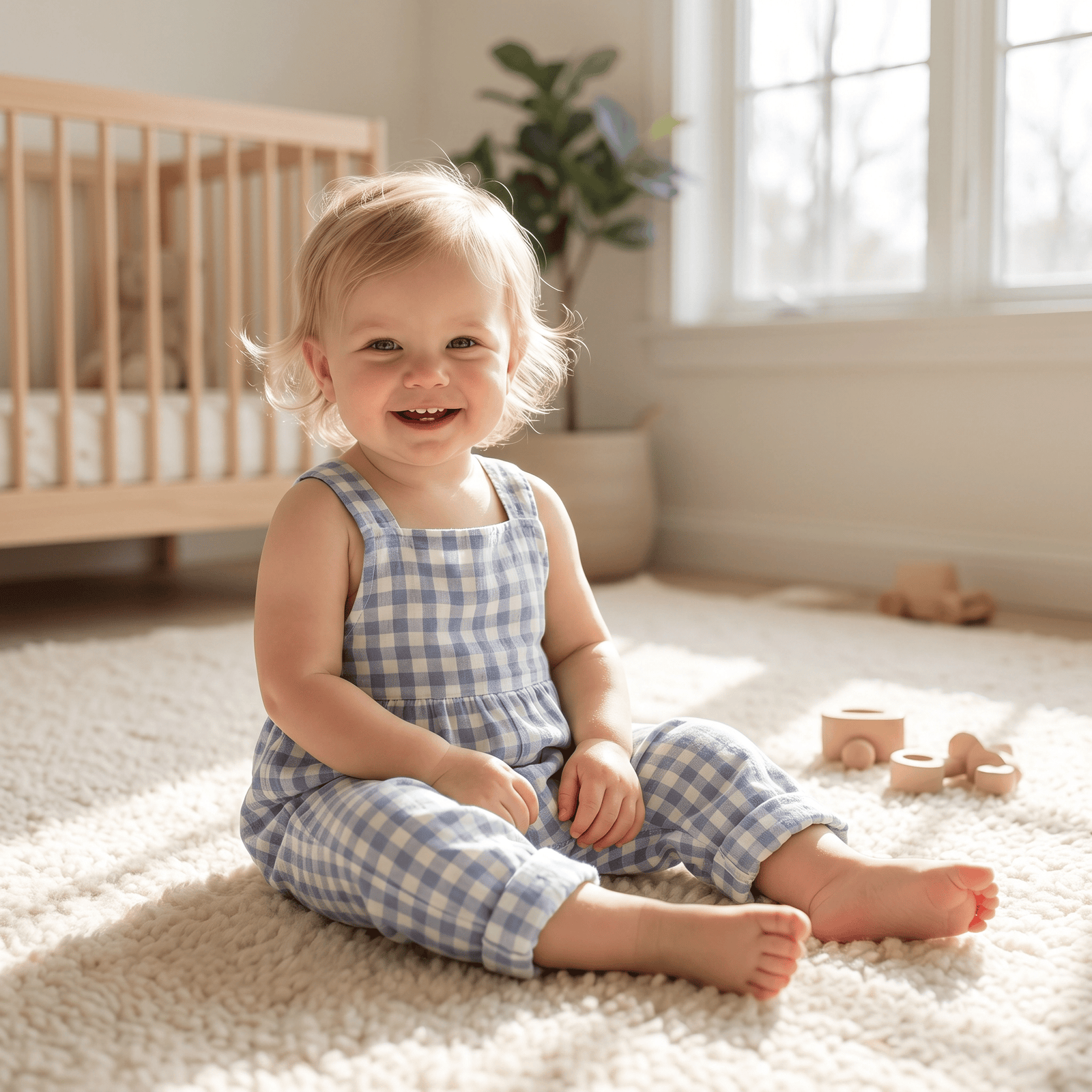Plaid & Solid Color Jumpsuits